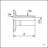 Schlenkline adapter NS14/23 - DN16KF