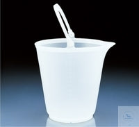 Bucket 15 l PP with spout, Witeg, art. 7164002