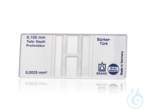 Count. chamber BLAUBRAND Bürker-Türk, without spring clips, double ruling
