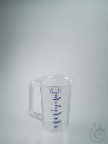 Measuring jug industrial, PP, 500ml, closed handle