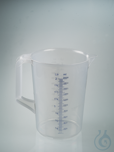 Measuring jug industrial, PP, 2000ml,closed handle