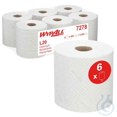 WypAll® L20 General Clean - Zentralentnahme / Weiß Lagen: 2 Größe: 38,00 cm x