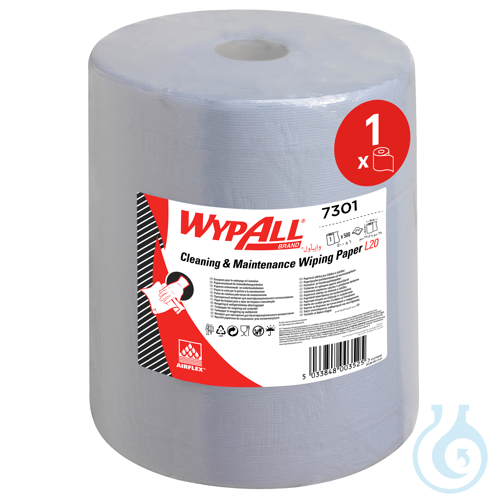 WypAll® L20 EXTRA General Clean - Großrolle / Blau Lagen: 2 Größe: 38,00 cm x