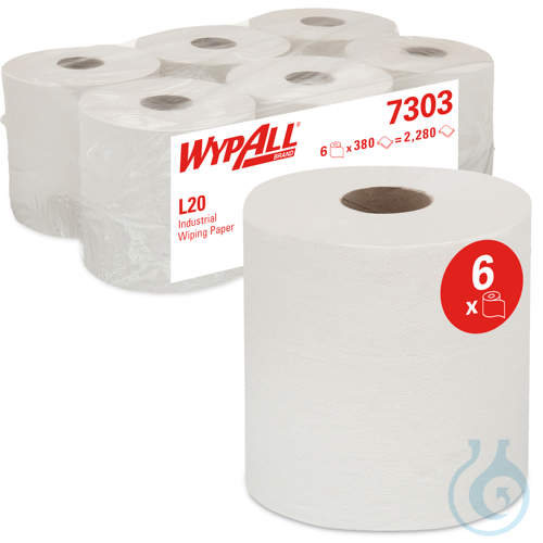 WypAll® L20 General Clean - Centrefeed for Reach+™ / Weiß Lagen: 2 Größe: 38,00
