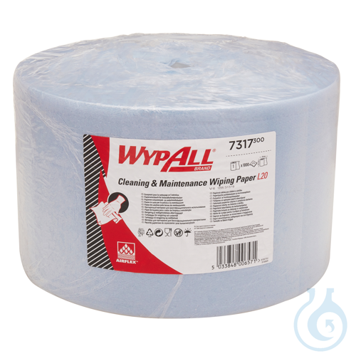 WypAll® L20 EXTRA General Clean - Großrolle / Blau Lagen: 2 Größe: 38,00 cm x