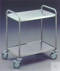 Laboratory trolley 800 × 500 mm, 3 shelves, stainless steel, Witeg, art. 7400991