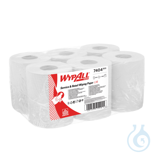 WypAll® L10 General Clean - Zentralentnahme / Weiß Lagen: 1 Größe: 38,00 cm x