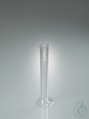 Graduated cylinder, SAN clear, category B, 100 ml