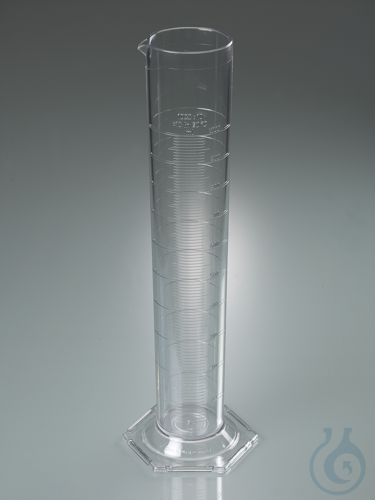 Graduated cylinder, SAN clear, category B, 1000 ml