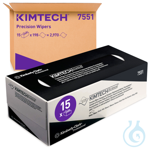 Kimtech* Science Präzisionstücher - Zupfbox / Weiß /Groß Größe: 31,00 cm x 28,50