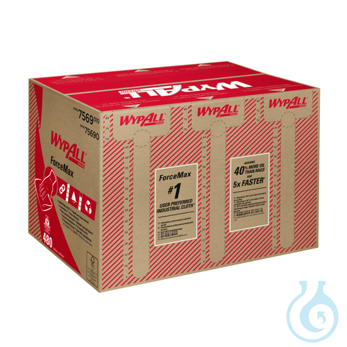WypAll® ForceMax PowerClean - Viertelgefaltet / Blau Lagen: 1 Größe: 35,00 cm x