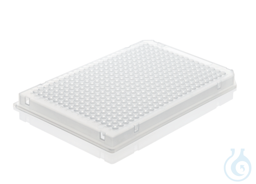 384-well PCR plate, clear, 0,03 ml full skirt, elev. wells, 50 pcs.