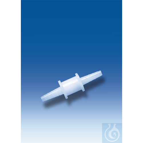 Non-return valve, PE-HD, for tubing inner dia. 6 - 9 mm
