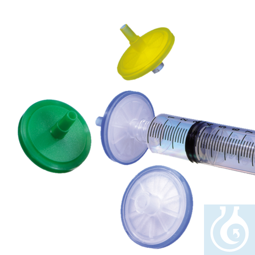 neoChoice HPLC-Spritzenfilter gelb codiert, 0,45 µm, RC, 25 mm Ø, 100 Stck./Pack