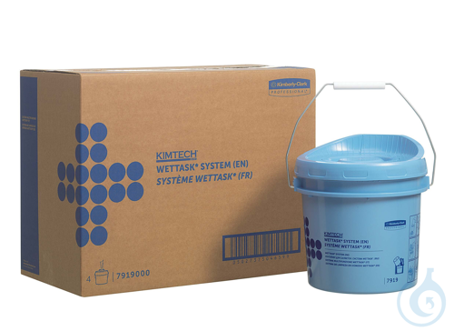 Kimtech® Wettask™ Rollen Wischtuch Spender - Spendereimer / Blau Größe: 23,50 cm