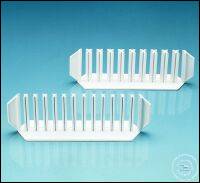 Test tube rack, PE, 10 positions, for tubes up to 16 mm