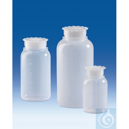 Wide-neck jar, PE-LD, 100 ml, with screw connections