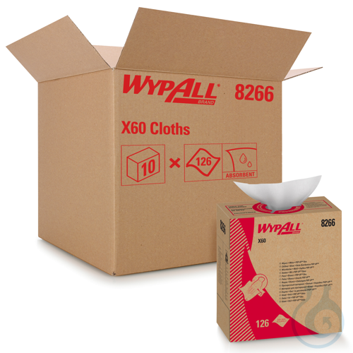 WypAll® X60 Genral Clean - Zupfbox / Weiß Lagen: 1 Größe: 41,80 cm x 18,80 cm