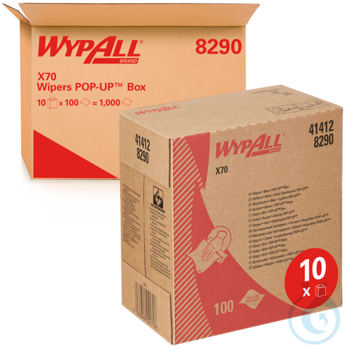 WypAll® X70 PowerClean - Zupfbox / Blau Lagen: 1 Größe: 42,60 cm x 21,20 cm