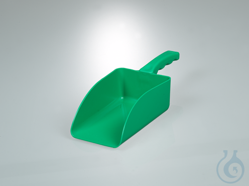 Filling scoop industry, PP green, WxDxL 11x15x25cm