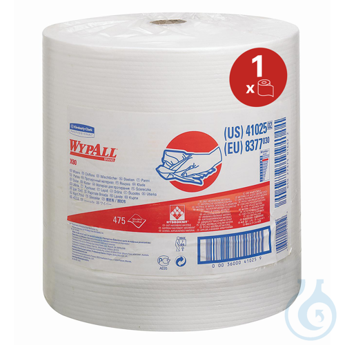WypAll® X80 PowerClean - Großrolle / Weiß Lagen: 1 Größe: 31,50 cm x 34,00 cm