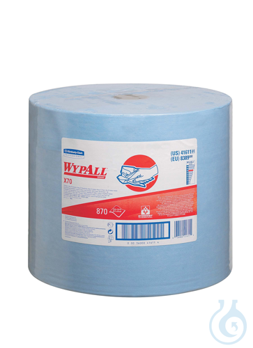 WypAll® X70 PowerClean - Großrolle / Blau Lagen: 1 Größe: 31,50 cm x 34,00 cm