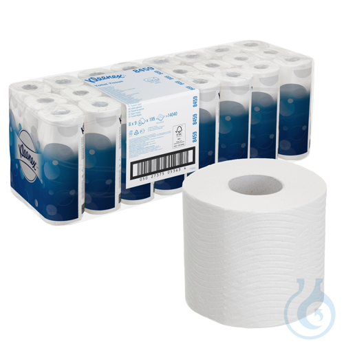Kleenex® Toilettenpapierrollen - Kleinrollen / Weiß Lagen: 3 Größe: 12,50 cm x