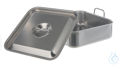 Water bath w. lid, 18/10 steel, 1 l
