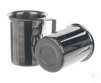 Beaker w. rim a. handle 18/10 steel, 100ml