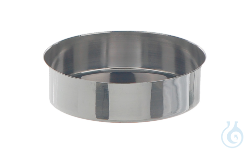 Evaporating dish 18/10 steel, flat, shape, 75 ml