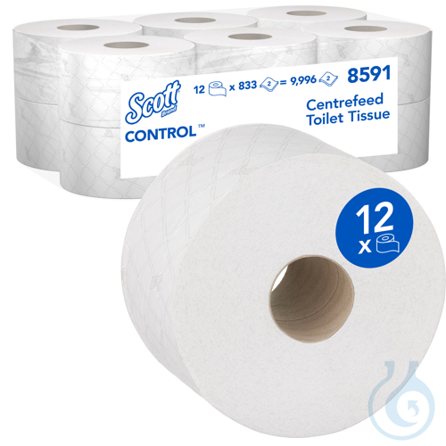 Scott® Control™ Toilettenpapier - Zentralentnahme / Weiß /204 Lagen: 2 Größe: