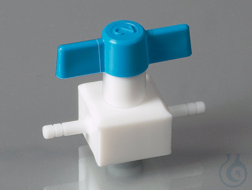 PTFE-valve, two-way, Ø 10 mm, NW 4mm, autoklav.