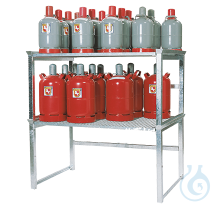 Stacking rack st. galv. f Gas depots 1437x1038x750