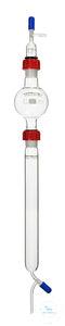Flash-chromatography column, column 2000 ml, reservoir 2000 ml,