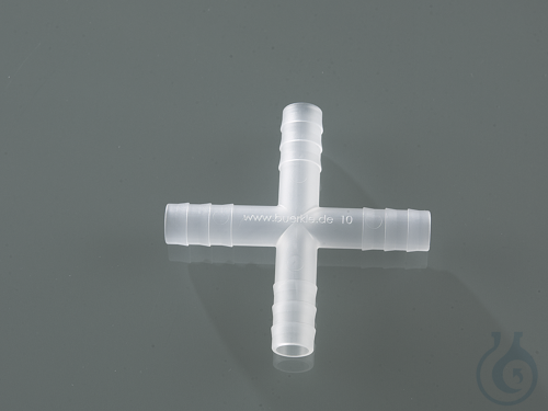 Four-way connector, PP, for Ø 9-11mm, cylindrical