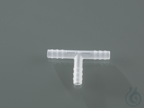 T-connector, PVDF, f. Ø 7-9mm, cylindrical