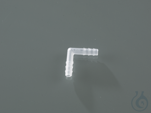Angled connector, PVDF, for Ø 5-7 mm, cylindrical