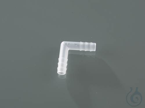 Angled connector, PVDF, for Ø 7-9 mm, cylindrical