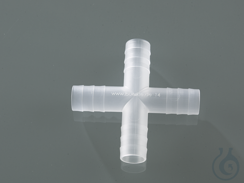Four-way-connectors PVDF, for Ø 13-15 mm, cylind.