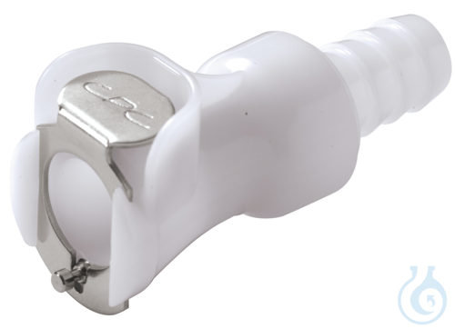 CPC coupling, POM, female, w/ valve, nozzle Ø9,5mm