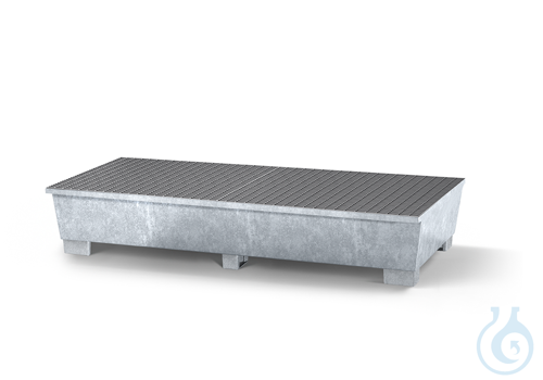 IBC-station steel galv. grid galv. feet construc. V=1000L, 2200x1300x590