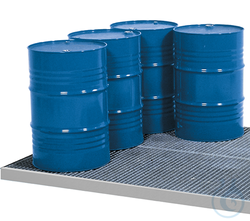 Bunded spill flooring steel galv. grid galv. V=20L, 500x500x123