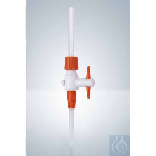 BURET STOPCOCK EXCHANGEABLE,, PTFE W.PP TIP,FOR BURET W.STEM