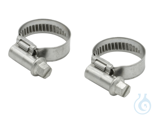2 Tube clamps, size 2 clamping range 12-22 mm for tubing 10-12 mm in