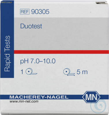 DUOTEST pH-indicatorpapier 7–10, rol 5 m × 10 mm, Macherey-Nagel, art. 90305