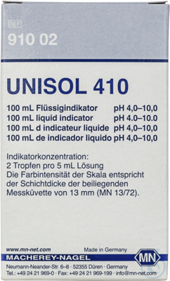 UNISOL 410 pH 4-10 (100ml)