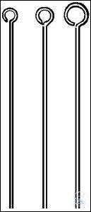 Inoculation loops chrome-nickel 2.5x70mm