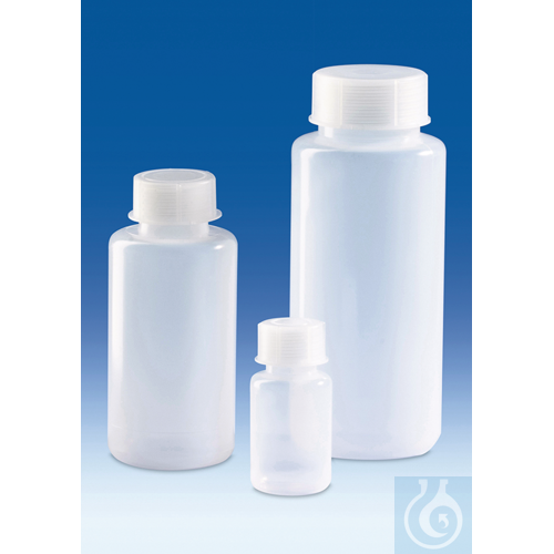 Wide-neck bottle, PE-LD, with screw-cap, 100 ml, round, GL 32