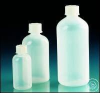 Narrow-neck bottle, PE-LD, w. screw-cap, 250 ml, round, GL 25
