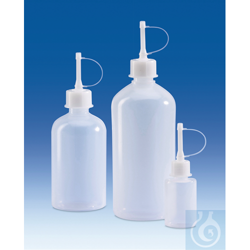 Dropping bottle, PE-LD, round, 1000 ml, with screw cap, GL 32